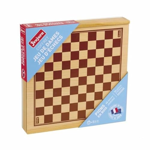 Jeujura J8133 Schachspiel-Set in Holzbox, Mehrfarbig von Jeujura