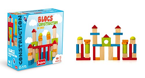 Jeujura J8241 40 Stück Holzbausteine in Box, merhfarbig Jeujura J8241 40 Stück Holzbausteine in Box, merhfarbig von Jeujura