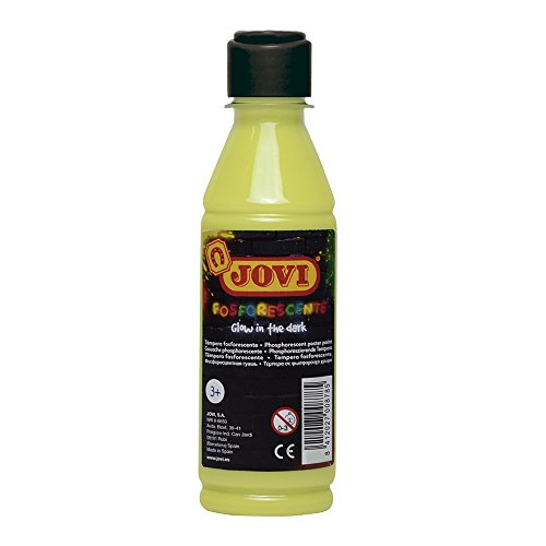 Jovi Unbekannt Leuchtfarbe Temperafarben, 250 ml, gelb (51902), One Size von Jovi
