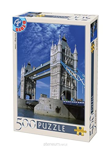Unbekannt 69306-AB16 D-Toys Puzzle 500 pcs Landschaften Tower Bridge London, Multicolor von Unbekannt