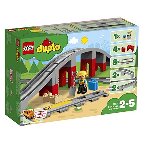 Unbekannt Lego Duplo Eisenbahnbrücke und Schienen, Ab 2 Jahre, 26 Teile von Unbekannt