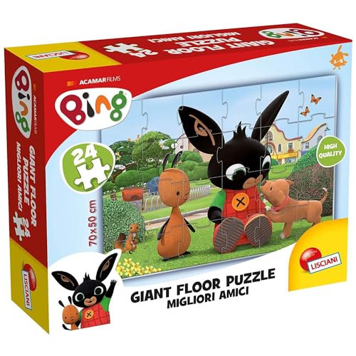 Lisciani Giochi, 75812, Bing Giant Floor 24 Migliori Amici, Riesenbodenpuzzle von Liscianigiochi