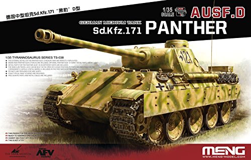 Meng Model TS-038 1/35 Sd.KFZ 171 Panther AUSF.D Plastikmodellbausatz, Modelleisenbahnzubehör, Hobby, Modellbau, Mehrfarbig von MENG