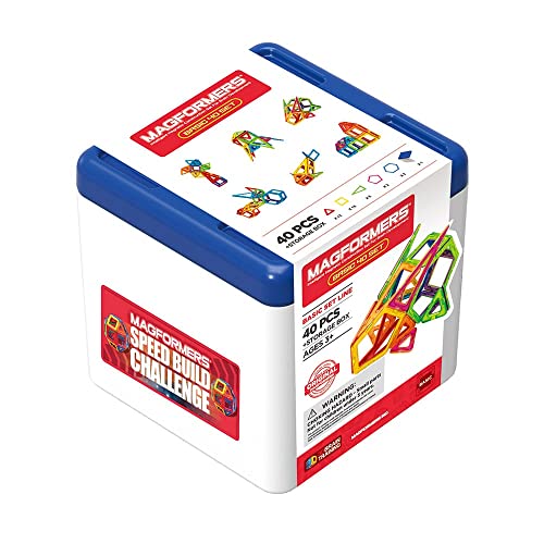 Magformers 40-Piece Magnetic Construction Tiles Set With Storage Box. STEM Toy And Educational Resource For Teaching Maths In Schools And Pre-schools. von MAGFORMERS