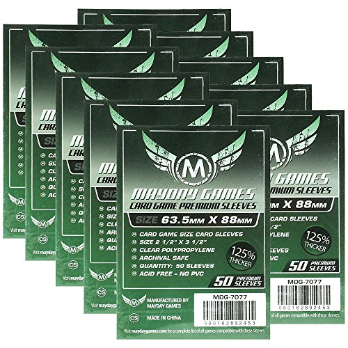 Unbekannt MayDay Premium Card Game Sleeves - Kartenschutzhüllen 63,5x88mm (500 Stück) Vorteilspack von Unbekannt