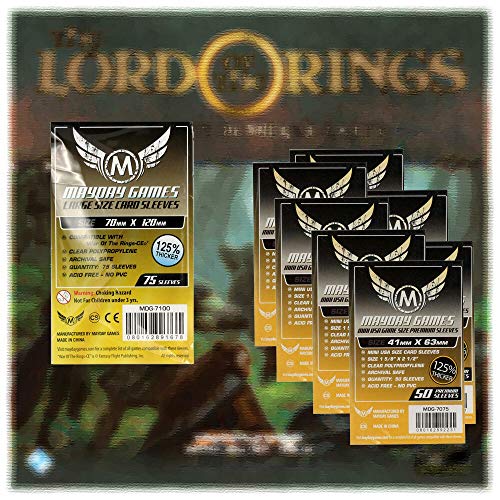 Unbekannt MayDay Premium Card Game Sleeves - Kartenschutzhüllen 7075 + 7100 Vorteilspack für Herr der Ringe - Reise durch Mittelerde Unbekannt MayDay Premium Card Game Sleeves - Kartenschutzhüllen 7075 + 7100 Vorteilspack für Herr der Ringe - Reise durch Mittelerde von Unbekannt