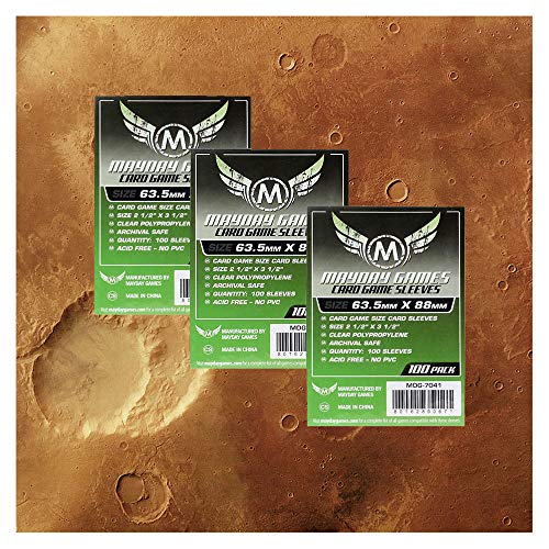 Unbekannt MayDay Standard Card Game Sleeves - Kartenschutzhüllen Vorteilspack 7041 für Terraforming Mars von Unbekannt