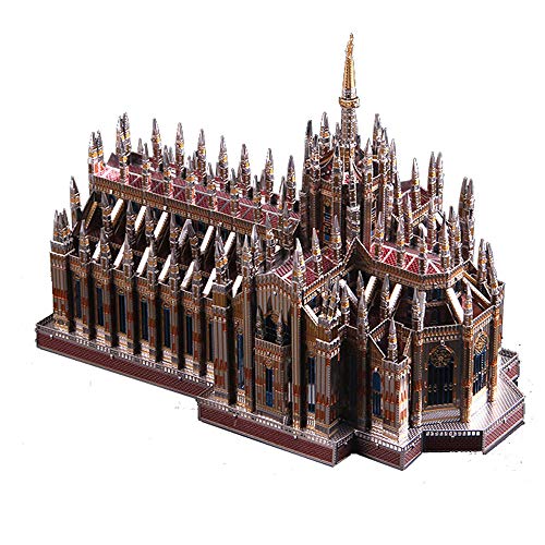 Unbekannt Microworld 3D Metall Puzzle Mailänder Dom Milan Cathedral Model Kits J045 DIY 3D Laserschnitt Modell-Bausatz Spielzeug von Unbekannt
