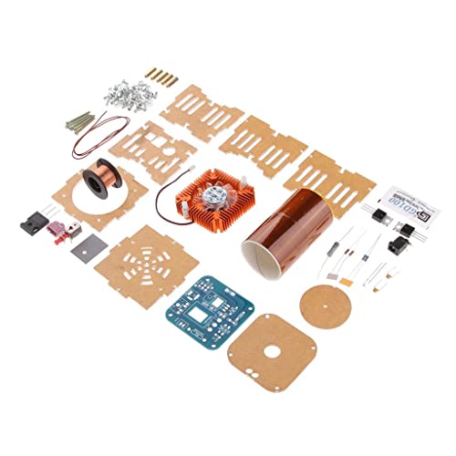 Unbekannt Mini Drehende Musik Tesla Spule Plasma Drahtlose Übertragung DIY Kits, Kinder DIY Projekte Lernspielzeug von Baoblaze
