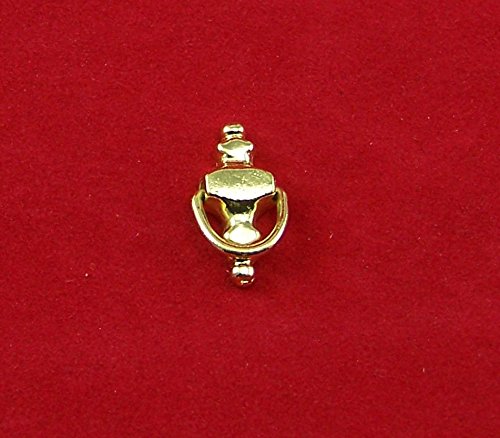 Unbekannt Miniatur Türklopfer aus Messing für 1:12 Puppenstube. 1,6x0,9 cm. von Unbekannt