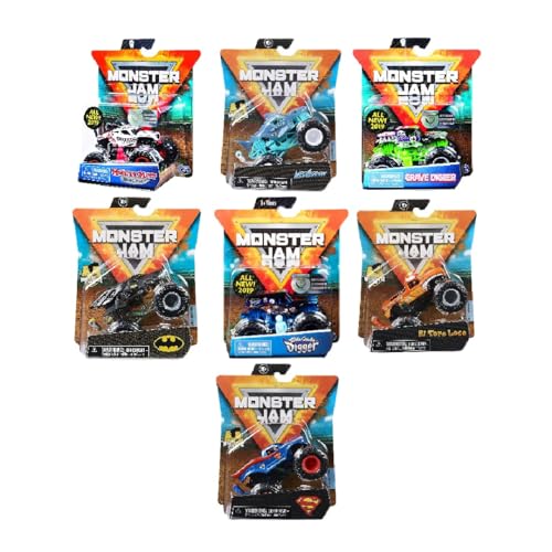 Monster Jam - Original Monster Truck im Maßstab 1:64, monstermäßige Stunt-Action zum Spielen und Sammeln, ab 3 Jahren (Sortierung mit verschiedenen Designs, Zufallsauswahl) von Monster Jam