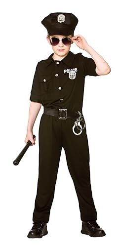 New York Cop Boy's Costume Police Fancy Dress von Wicked Costumes