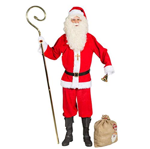 Unbekannt Nikolaus-Stab Deluxe aus Metall Bischof Gehstock Weihnachtsmann Santa Claus von ORLOB KARNEVAL GmbH