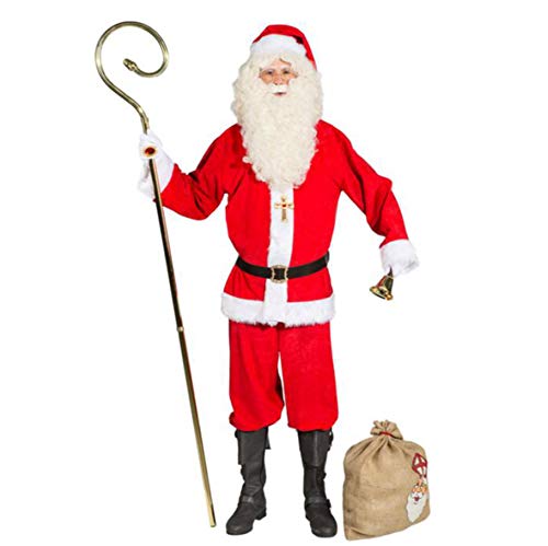 ORLOB KARNEVAL GmbH Nikolaus-Stab Deluxe aus Metall 2,15 m lang Bischof Gehstock Weihnachtsmann Santa Claus von ORLOB KARNEVAL GmbH