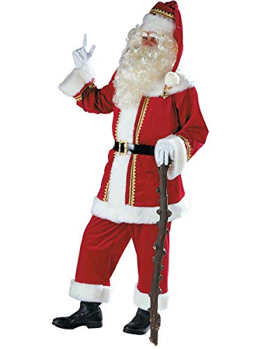 Unbekannt Nikolaus-Weihnachtsmann Samtanzug rot Einheitsgröße von Unbekannt