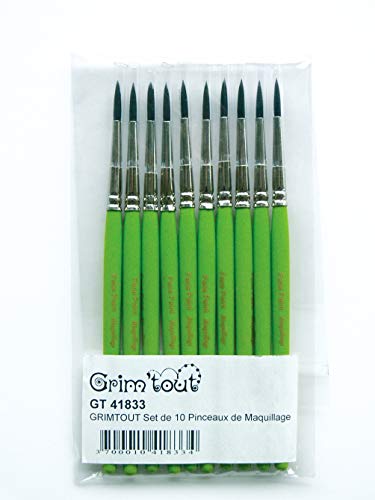 Oz International – gt41833 – 10 Stück Make-up Pinsel von GRIM'TOUT