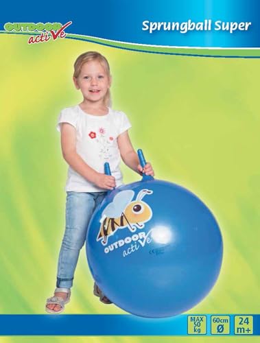 Unbekannt Outdoor Active Sprungball super Fitnessband mit Griffen, blau, normal Unbekannt Outdoor Active Sprungball super Fitnessband mit Griffen, blau, normal von Unbekannt