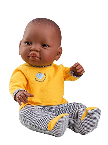 Unbekannt Paola Reina Puppe in Babytasche 45 cm Flügel Afrika 50 cm bunt (35155 von Paola Reina