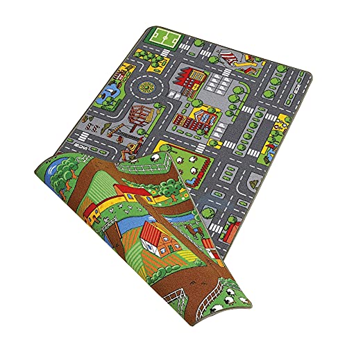 Plum Duoplay Teppich, 80 x 120 cm, Stadtlandschaft & Cartoon, Kinder-Spielteppich Plum Duoplay Teppich, 80 x 120 cm, Stadtlandschaft & Cartoon, Kinder-Spielteppich von UNKNOWN