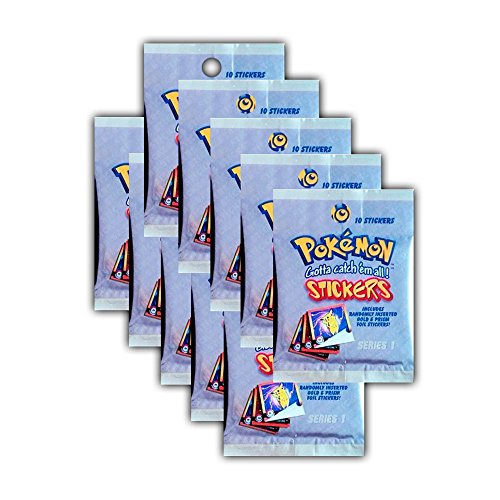 Unbekannt Pokemon Sticker Serie 1 - Artbox 10 Booster Packungen 100 Sticker von Unbekannt