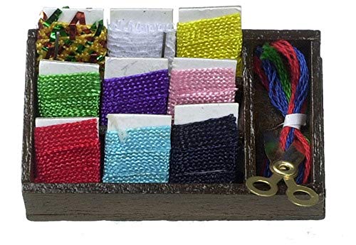 Unbekannt Puppenhaus Miniatur 1:12 Kurzwaren Nähzimmer Zubehör Display Box von Melody Jane