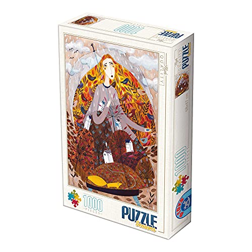 Unbekannt 74652-KA03 D-Toys Puzzle 1000 Teile-Andrea Kürti-Fallen, Multicolor von Unbekannt