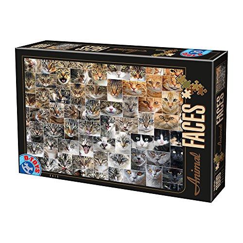 Unbekannt 75260-AF02 D-Toys Puzzle 1000 Teile-Collage-Katzen, Multicolor von Unbekannt