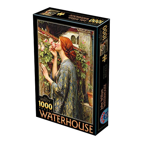 Unbekannt 75062-WA04 D-Toys Puzzle 1000 Teile Waterhouse John William Soul of The Rose, Multicolor von Unbekannt