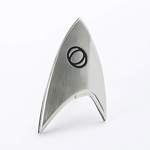 Quantum Mechanix Abysse Corp_BIJQMX002 Star Trek-Insignia Badge: Sciences, Mehrfarbig, ca. 7 x 3,5 cm von QMx