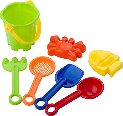 Unbekannt Sandspielzeug Krabbe + Fisch Strandspielzeug Forke, Sieb 2 x Schaufel und Eimer Sandkasten Spielzeug Unbekannt Sandspielzeug Krabbe + Fisch Strandspielzeug Forke, Sieb 2 x Schaufel und Eimer Sandkasten Spielzeug von Unbekannt