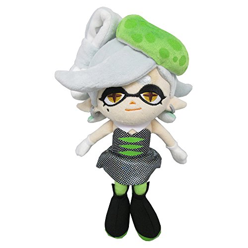 Sanei 10 Stück Splatoon Serie Marie Grün Squid Schwester Gefülltes Plüsch, 24,1 cm von Sanei