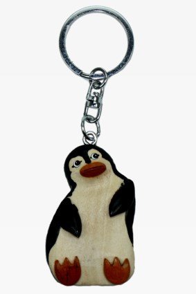 Unbekannt Schlüsselanhänger Pinguin aus Holz und Metall, Pinguine Tier Tiere Unbekannt Schlüsselanhänger Pinguin aus Holz und Metall, Pinguine Tier Tiere von Unbekannt