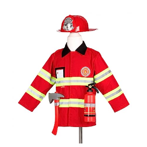 Souza - Feuerwehrmann-Set (4-7 A) nicht anwendbar Mützen, Masken und Partyzubehör, mehrfarbig (100847) von Souza