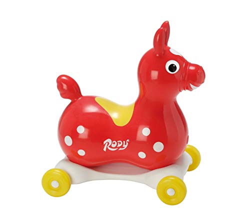 Unbekannt Speedy Rody / Roter Rody (Hüpftier) komplett mit Einer Rollbasis im Set von Unbekannt