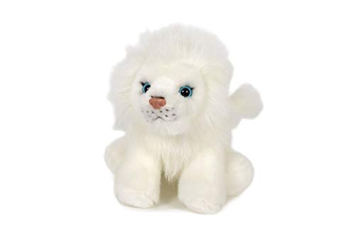 Trigon Stofftier Löwe, weiß, 13 cm Kuscheltier Plüschtier, Wildtier Zootier Raubkatze von FOXCUP