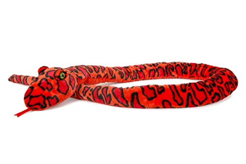 Unbekannt Stofftier Schlange 250 cm, rot, Kuscheltier Plüschtier Schlangen von Unbekannt
