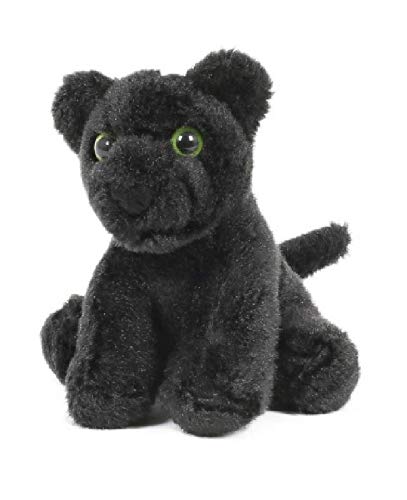 Trigon Stofftier schwarzer Panther, 13 cm Kuscheltier Plüschtier, Wildtier Zootier Raubkatze von Trigon