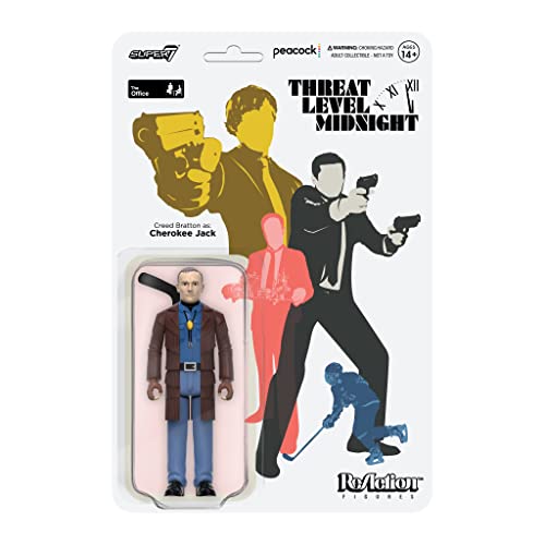 Unbekannt Super7 The Office Threat Level Midnight Creed Bratton als Cherokee Jack 9,5 cm Reaktionsfigur von Super7