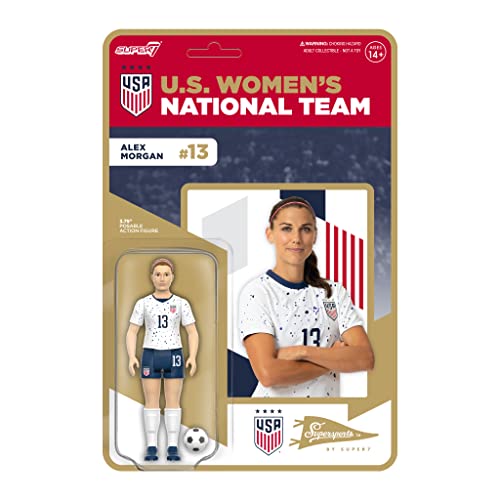 Unbekannt Super7 USWNT Soccer Alex Morgan (alternatives Set) – Reaktionsfigur 9,5 cm von Super7