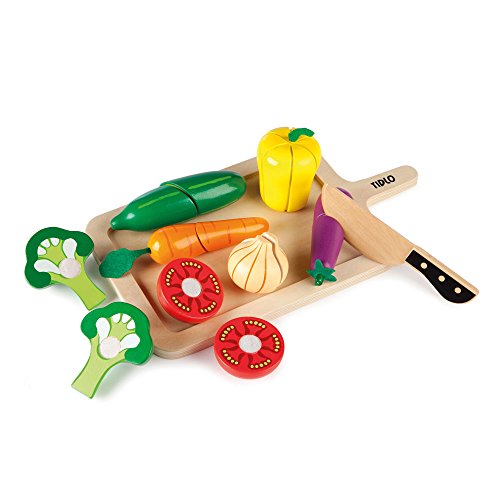 Tidlo Wooden Cutting Vegetables Set, 32 x 18 x 8 cm Tidlo Wooden Cutting Vegetables Set, 32 x 18 x 8 cm von Tidlo