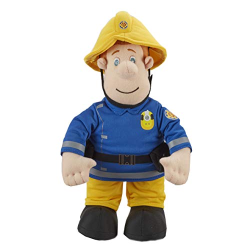 Fireman Sam Talking Push 12 inch Soft Toy with Phrases, Theme Tune and Sound Effects von Fireman Sam