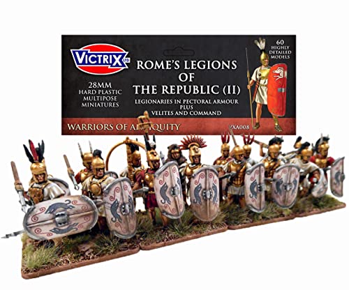 Unbekannt Victrix VXA008 - Rome's Legions of The Republic (II) In Pectoral Armour Plus Velites and Command - 60 Figure Box Set - 28mm Plastic Miniatures - Roman von VICTRIX