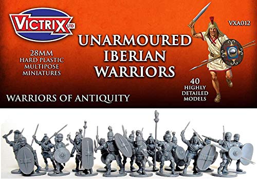 Unbekannt Victrix VXA012 - Ancient Iberian Unarmoured Warriors - 40 Figure Set - 28mm Plastic Miniatures - Warrior of Antiquity von VICTRIX