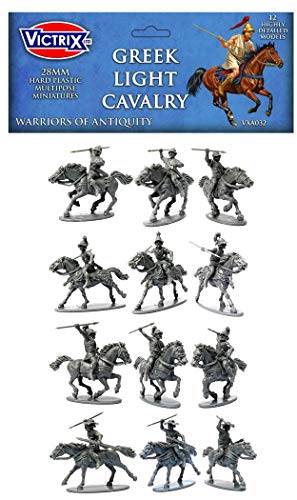 Unbekannt Victrix VXA032 - Griechische Leichte Kavallerie - 12 Figuren Set - 28mm Plastikminiaturen - Krieger der Antike von VICTRIX