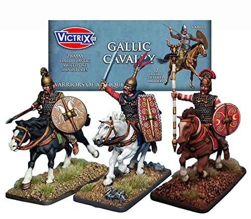 Unbekannt Victrix VXA033 - Antike Gallische Kavallerie - 12 Figuren Set - 28mm Plastikminiaturen - Krieger der Antike von VICTRIX