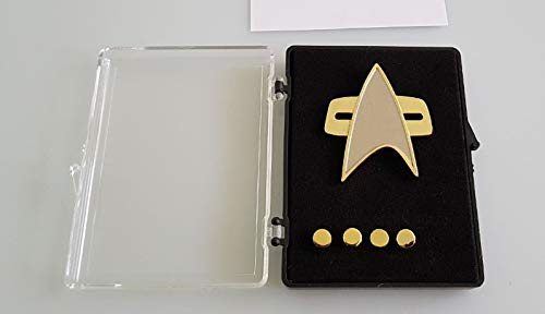 Unbekannt Voyager - Captain Communicator + Rank pin Set 5 teilig Metall Star Trek von Unbekannt