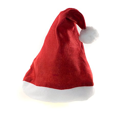 Unbekannt Weihnachtsmütze diverse Setgrößen wählbar, Nikolausmütze Mütze Weihnachten Weihnachtsmann Nikolaus (1 Stück) von Unbekannt