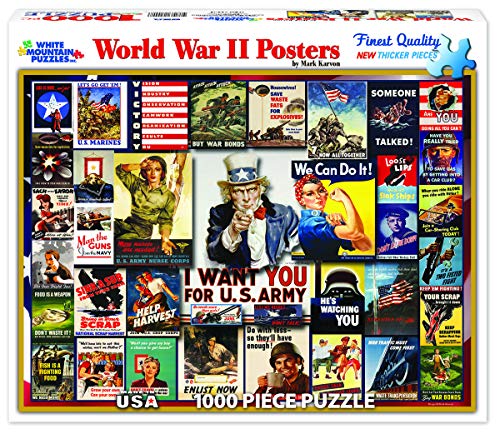 Unbekannt White Mountain 864PZ - Plakate aus dem 2. Weltkrieg - Puzzle 1000 Teile von White Mountain