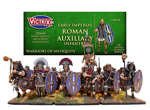 Victrix VXA028 - Frühkaiserliche Römische Hilfsinfanterie - 24 Figuren Set - 28mm Plastikminiaturen - Krieger der Antike von VICTRIX