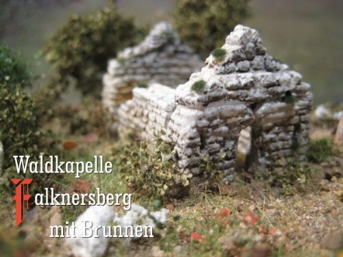 Waldkapelle Falknersberg mit Brunnen, Spur N, Bausatz von menta-modellbau